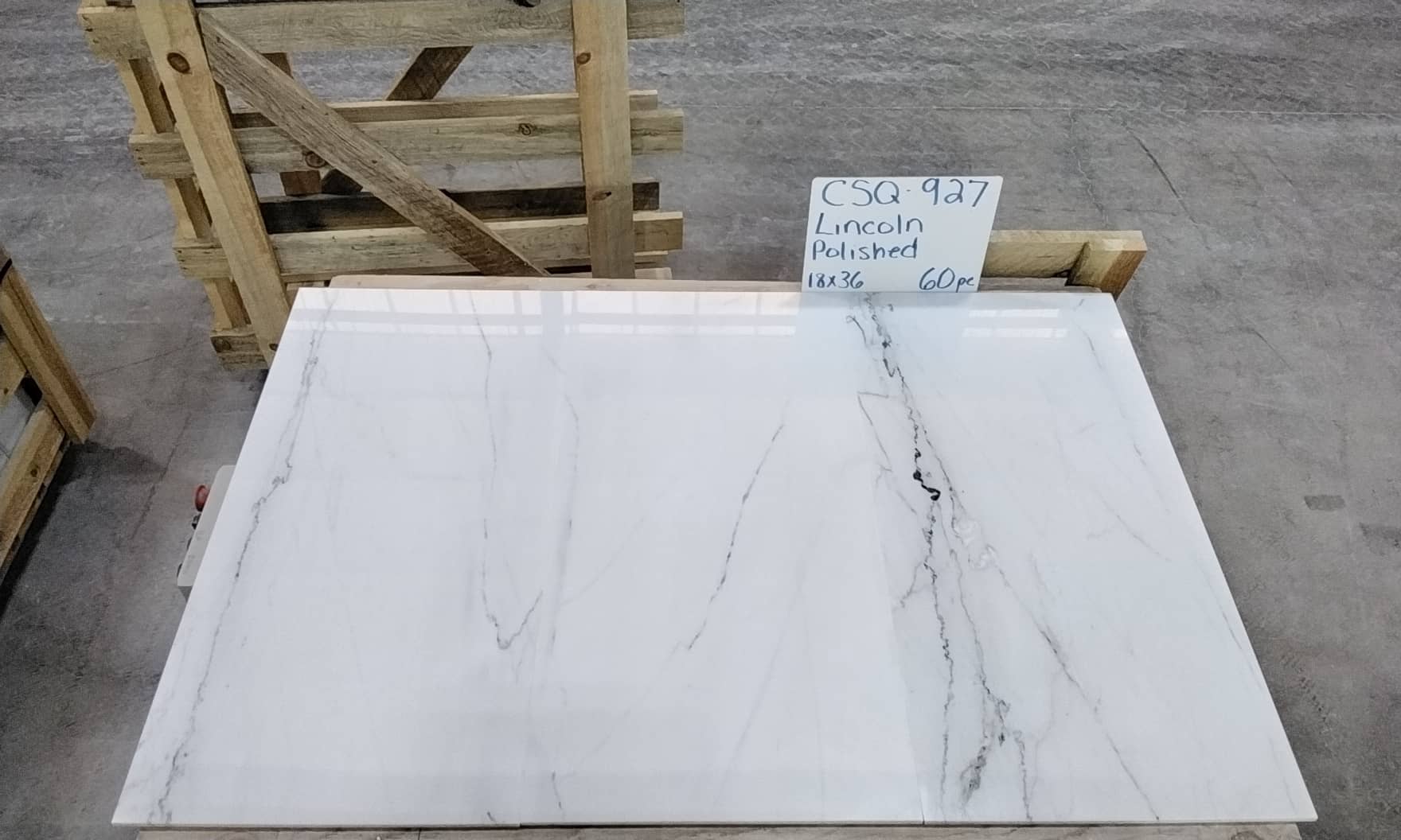 Calacatta Lincoln 18″x36″x3/8″ Crate #927 P – Colorado – Stone Quarries